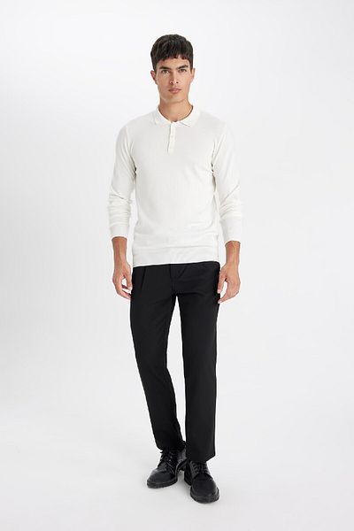 DeFacto Polo Neck Premium Soft Knitwear Sweater - Standard Fit D0454Ax24Au