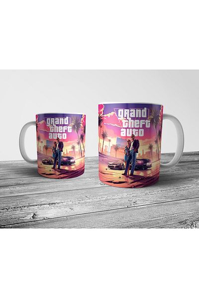 Pixxa GTA 6 - Grand Theft Auto 6 - نموذج كوب كوب GTA VI (8 قطع)