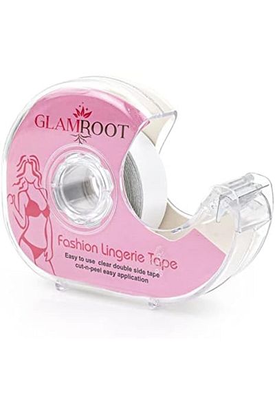 Glamroot Double Sided Fashion Tape for Clothes With Dispenser Disposable Lingerie Fashion Tape