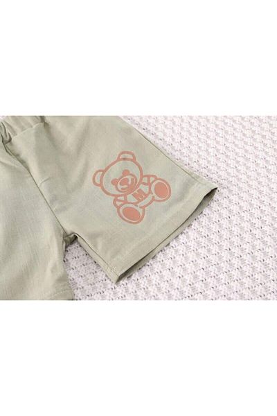 nannie Boys Blue Coco Bears Outfit - 18-24 months