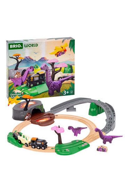 BRIO Sada s dinosauřím dobrodružstvím pro vláčky BRIO, 3+ let