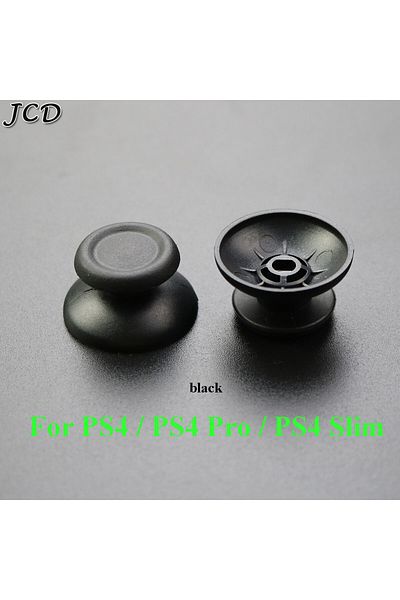 JCD لـ PS4 Pro Slim JCD 10 قطع بديلة لعصا الإبهام التناظرية ثلاثية الأبعاد وغطاء قبضة الفطر لعصا الإبهام