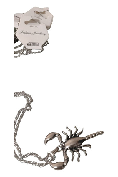 GnelD Scorpion Model Men's Silver Color Gift Necklace