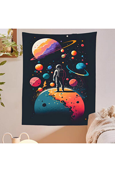 GREENDECOR Astronaut, spațiu, planetă, lună, stea, Marte, Pământ, tapet, tapiserie, artă de perete, decorare de perete