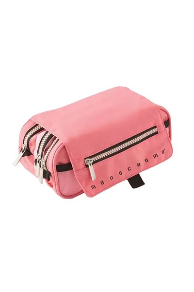 Spirit Monocromo Urban pencil case, 3 compartments, Pink, 23x12x10.5 cm