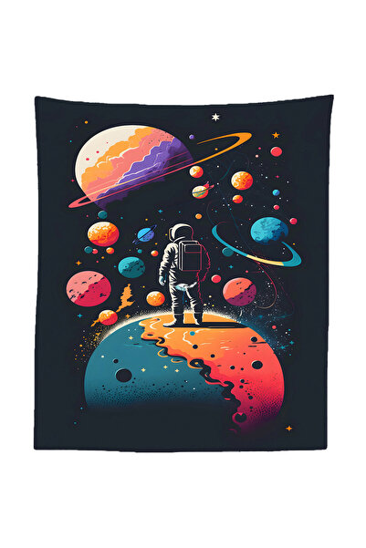 GREENDECOR Astronaut, spațiu, planetă, lună, stea, Marte, Pământ, tapet, tapiserie, artă de perete, decorare de perete