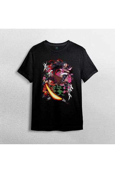 Pixxa Μπλουζάκι Unisex 100% βαμβάκι Demon Slayer Kimetsu No Yaiba και μοντέλο με λαιμόκοψη 12