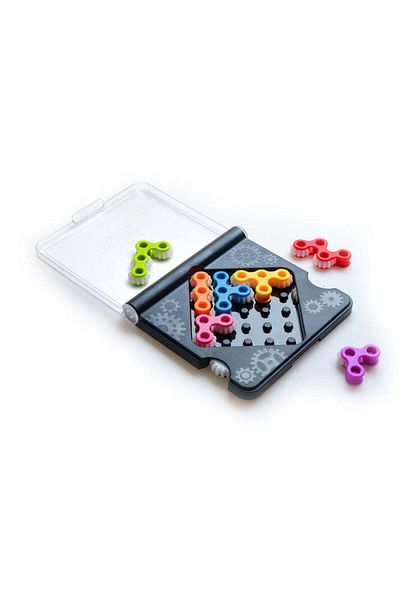 Smart Games - IQ Gears, logic game with 120 challenges, 7+ years, English edition