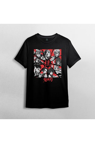Pixxa Μπλουζάκι Unisex 100% βαμβάκι Demon Slayer Kimetsu No Yaiba και μοντέλο με λαιμόκοψη 16