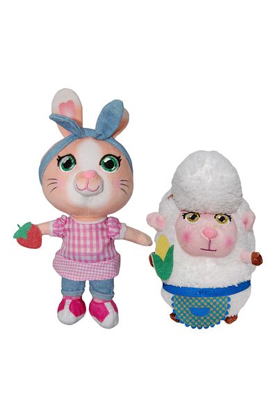 Play By Play Set of 2 plush toys Summer 20 cm and Betty 17 cm, Summer & Todd