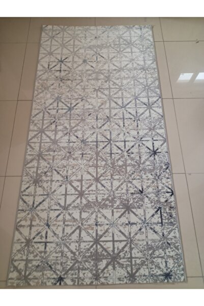 Aşina Kaymaz Gri Desenli Yolluk – Akrilik, Leke Tutmaz, Silinebilir, Kolay Te...