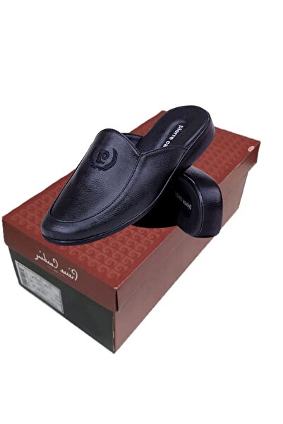 Pierre Cardin Ανδρικές παντόφλες σπιτιού σε μαύρο χρώμα