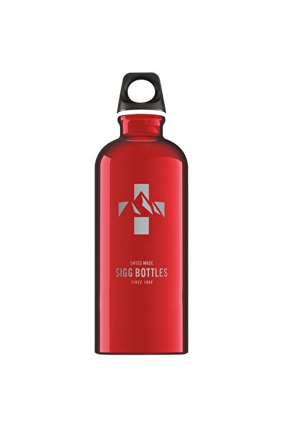 SIGG Mountain Red aluminum can, 0.6l