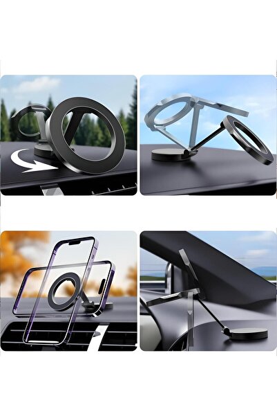 TMAX FULL METAL MAGSAFE COMPATIBLE CAR PHONE HOLDER WITH ULTRA STRONG MAGNETIC (COMPATIBLE FOR ALL PHONES)