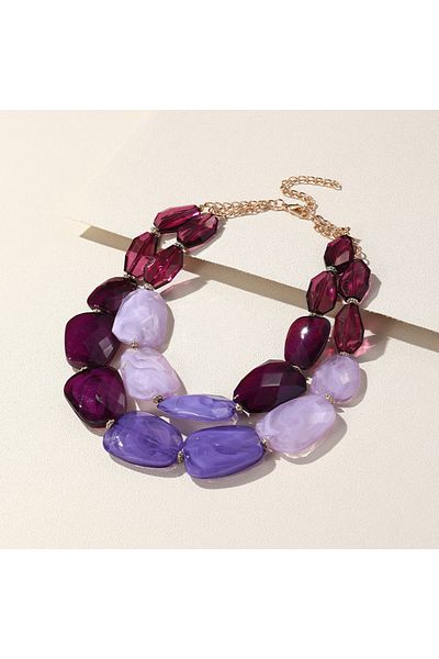 Choice KN225-8 Fashion Multi-layer Choker Necklaces For Women Trendy Jewelry Short Boutique Colorful Beads