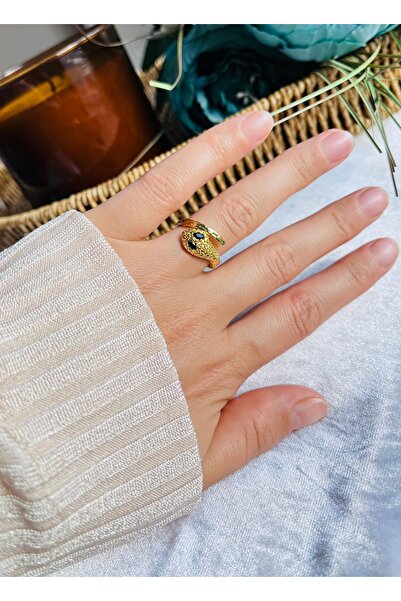 RM Bijuteri Gold Pinterest Snake Model Adjustable Ring