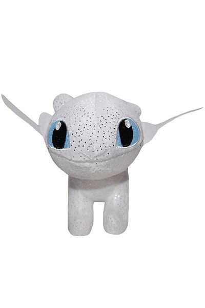 Play By Play Light Fury Sparkle Plush Toy, Dragons, 28 cm