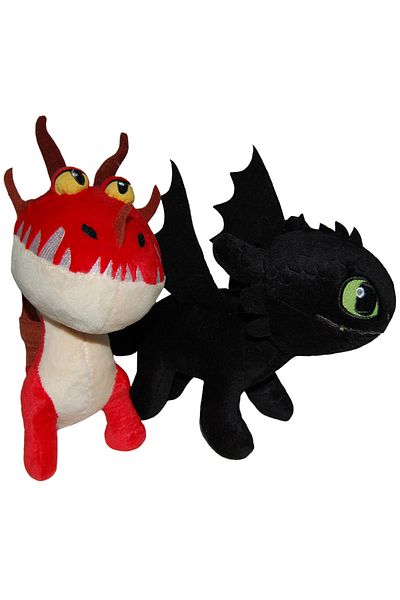 Play By Play Set of 2 extra toys Toothless 25 cm and Monstrous Nightmare 20 cm, How to train your dragon