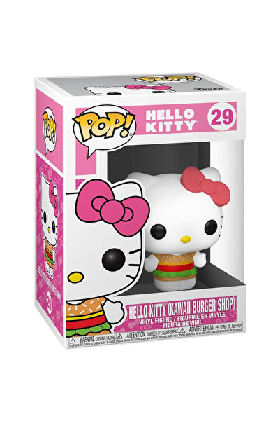 Play By Play Figurina din vinil Hello Kitty Kawaii Burger Shop, 7 cm