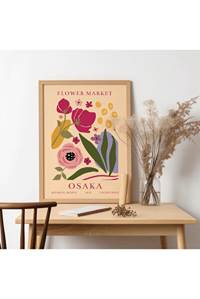 UNT Piața Florilor - Tablou cu rama din lemn din Osaka