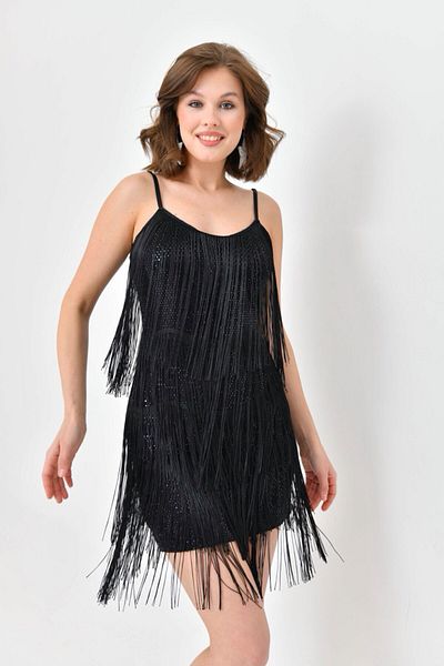 Zoe Zoe Φόρεμα με φούντες Henna After Party Dress (γάμος/πρόσκληση/αίτημα/αποφοίτηση/γάμος)