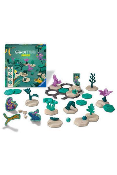 RAVENSBURGER Joc de constructie Gravitrax Junior - Jungle - Set de accesorii, Jungla