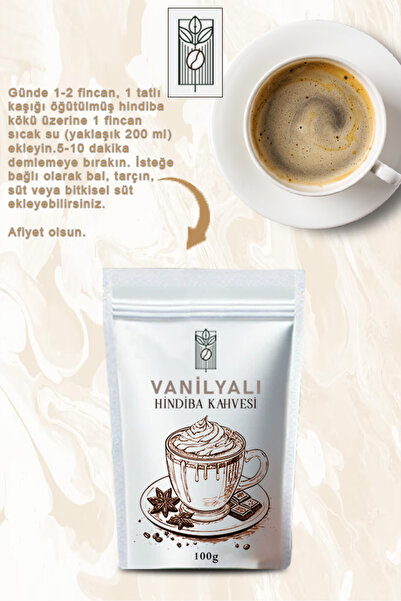 Mel and Mira Vanilya Aromalı Hindiba Detox Kahvesi 100g, Vanilla Flavored Chicory Detox Coffee