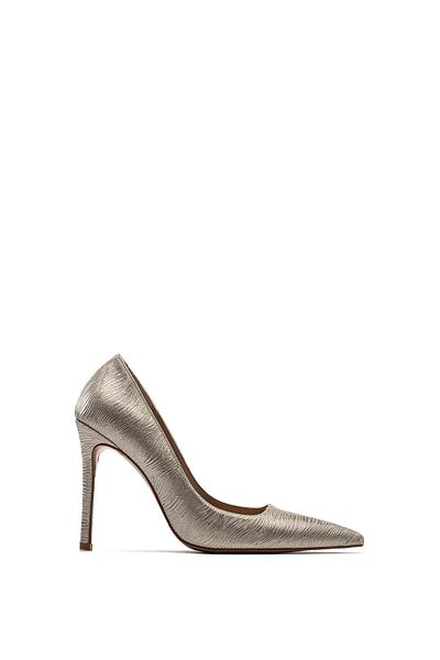 Dedos Women's Pointed Toe Shiny Glitter Thin High Heel Stiletto Shoes 4100