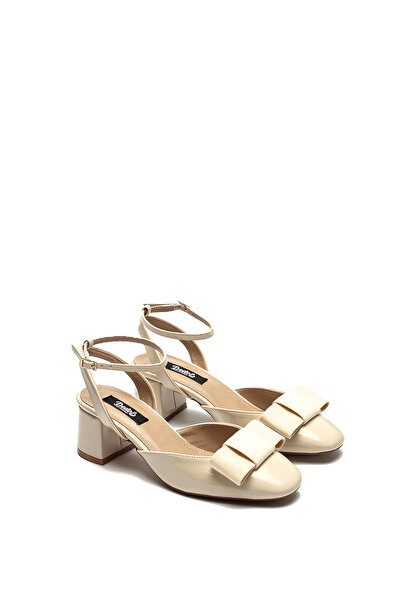 Dedos Pantofi de damă cu platformă cu toc cu pană groasă și cataramă din piel...