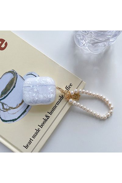 Choice for airpods pro2 06 Pearl Earphone Cases For Airpods Pro 2 Leopard Pendant Headphone Protective Cove