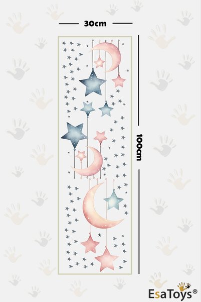 esatoys Star and Moon Themed Kids Room Sticker Set