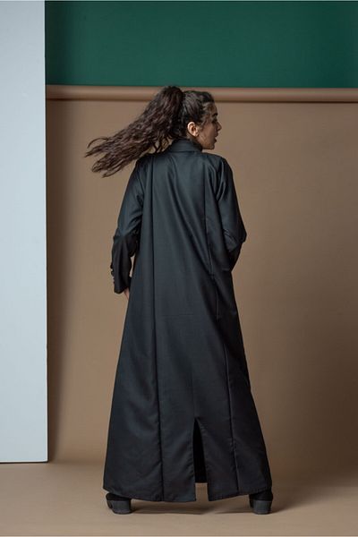 outline Formal three-piece abaya