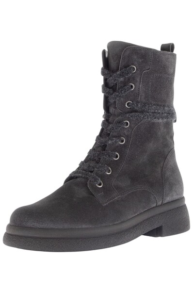 GABOR Damen Elegante Stiefelette G-weite 71.742 Grau 19 Dark Grey Leder