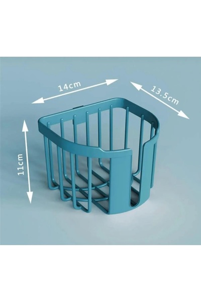 meyre Self Adhesive Toilet Roll Holder, Napkin Holder Flower Pot Waterproof Multifunctional Organizer Shelf