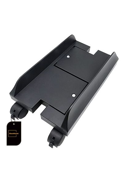 FlashHawk Mobile Tower Computer Stand with 4 Caster Wheels Adjustable Width Universal for PC Computer