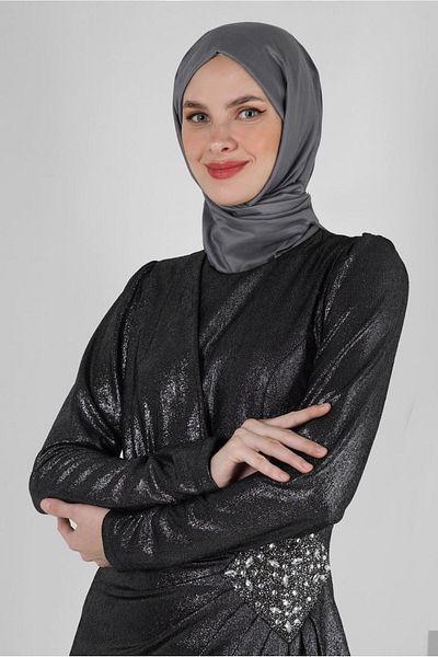 Alvina ΒΡΑΔΙΝΟ ΦΟΡΕΜΑ ΑΣΗΜΕΝΙΟ ΜΕ ΠΕΤΡΑ 50398