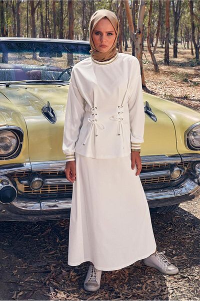 Alvina EYE DETAILED SKIRT SUIT 44158