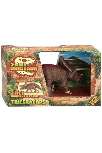 UP Int l Δεινόσαυρος Triceratops 2 σε 1 και ειδώλιο απολιθώματος
