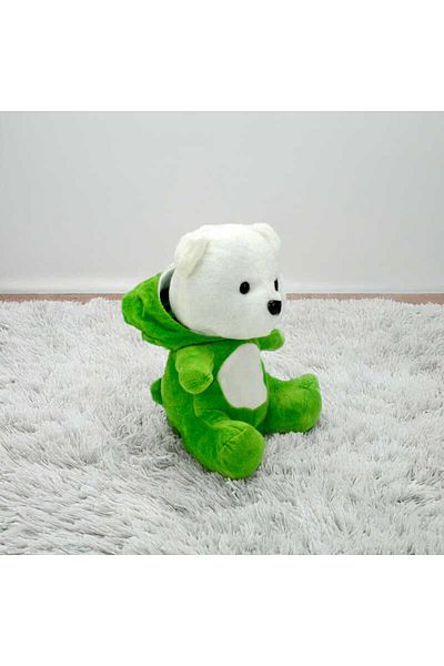HEDİYEVİM Puffy Hug Hooded Plush Teddy Bear