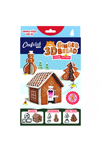 Chefclub kids Комплект с 3D фигурки на джинджифилова къщичка, Chefclub kids