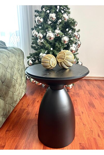 desping Bowl Modern Yan Sehpa Mantar Bohem Hareli Siyah Sunta Tabla alüminyum...