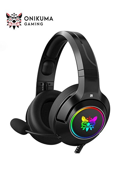 Onikuma سماعة ألعاب سلكية K9، سماعات ألعاب كمبيوتر مزودة بميكروفون