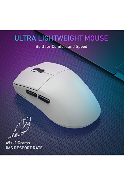 e-yooso X-44 1K Wireless Gaming Mouse,49g Superlight, 26000 Dpi Paw9339