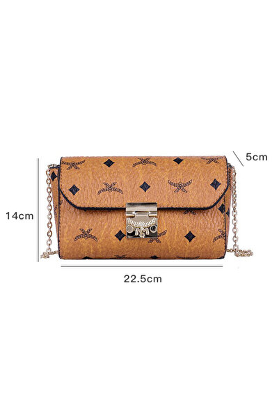 ETG New Women's Chain Bag One Shoulder Crossbody Bag 24*5.5*14cm