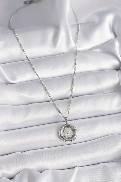 Clariss 316L Steel Silver Color Chain Silver Color Gold Model Women's Necklace