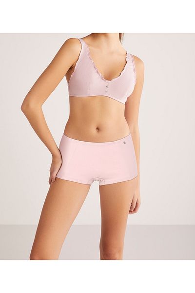 Kom Pink Cotton - Modal Lycra Women's Shorts & Panties