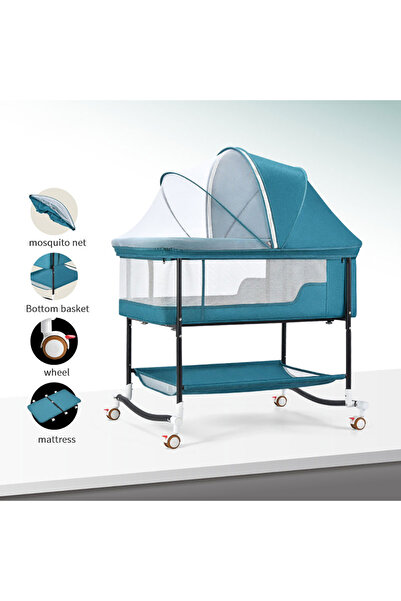 Ma Baby سرير أطفال حديثي الولادة، سرير متنقل، سرير سلة نوم للأطفال