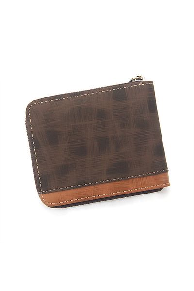 ETG Men's Wallet Short Wallet Card Bag Certificate Bag 11.5*9.5*2cm