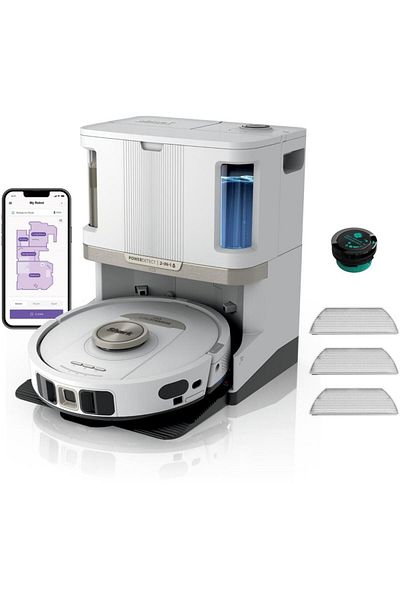 Shark Aspirator robot Shark PowerDetect NeverTouch Pro RV2800ZEEUWH 2-in-1, Rezervor 1.7 l