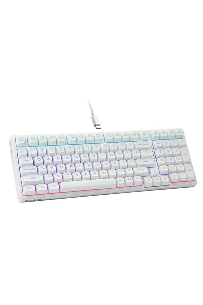 e-yooso 99 Keys Wired Mechanical Keyboard, Programmable, Silver Linear Switch, Gasket Structure